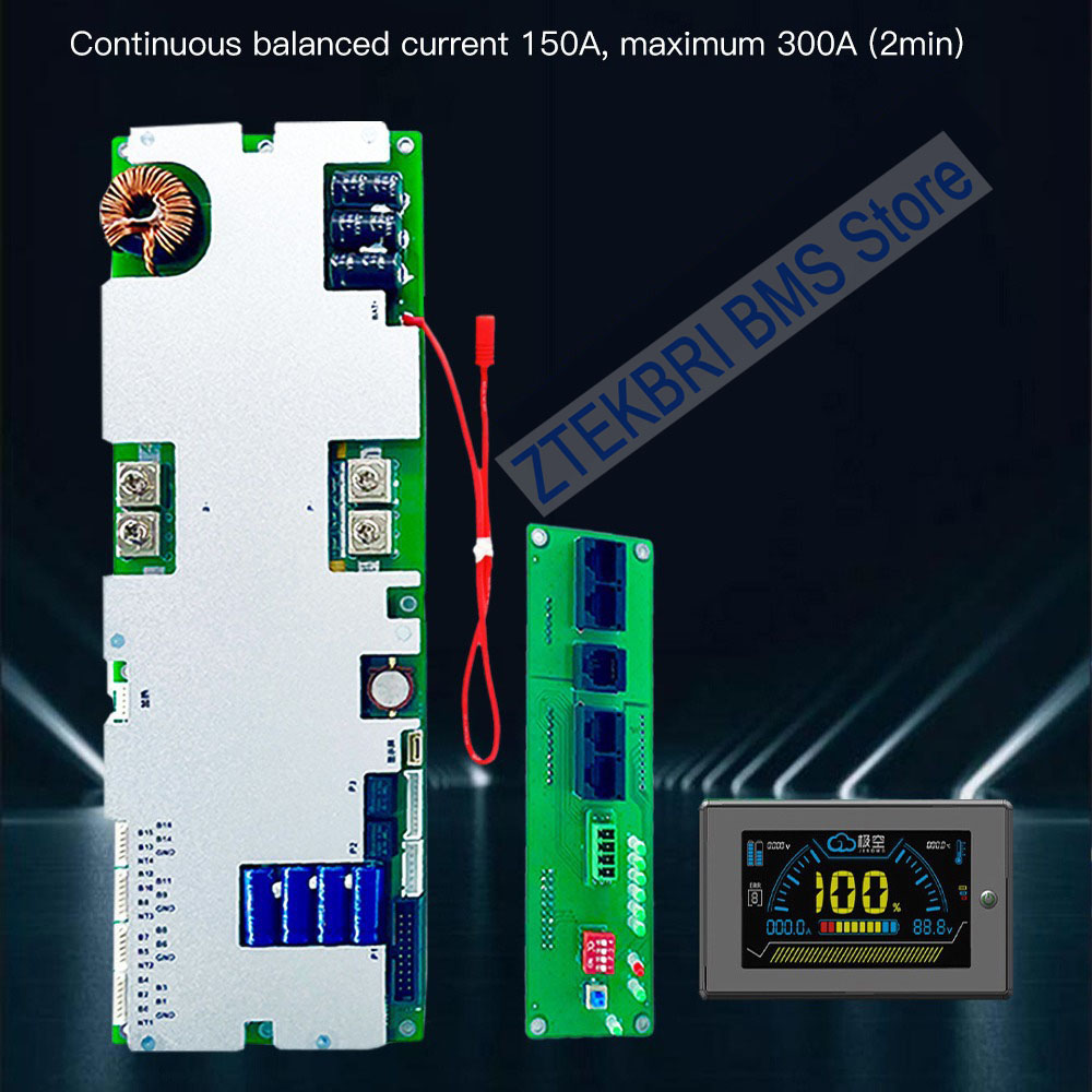 Smart Bms - JKBMS ระบบปรับสมดุลแบตเตอรี่สำรองพลังงานภายในบ้าน Lifepo4 Smart BMS พร้อมหน้าจอ