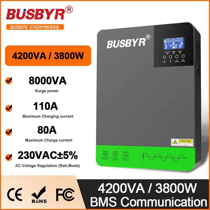 Renewable Energy Systems - 4.2KW 6.2KW HYBRID SOLAR อินเวอร์เตอร์ 24V