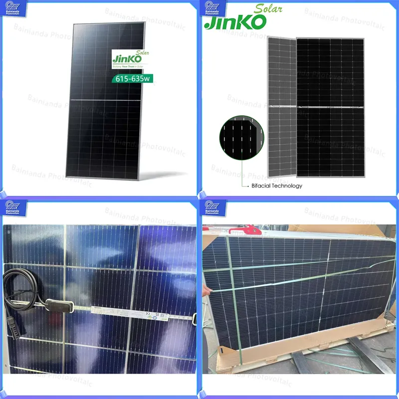 Jinko Solar Panel N-Type - แผงโซลาร์เซลล์ Jinko 615W แบบสองหน้า N-Type Monocrystalline