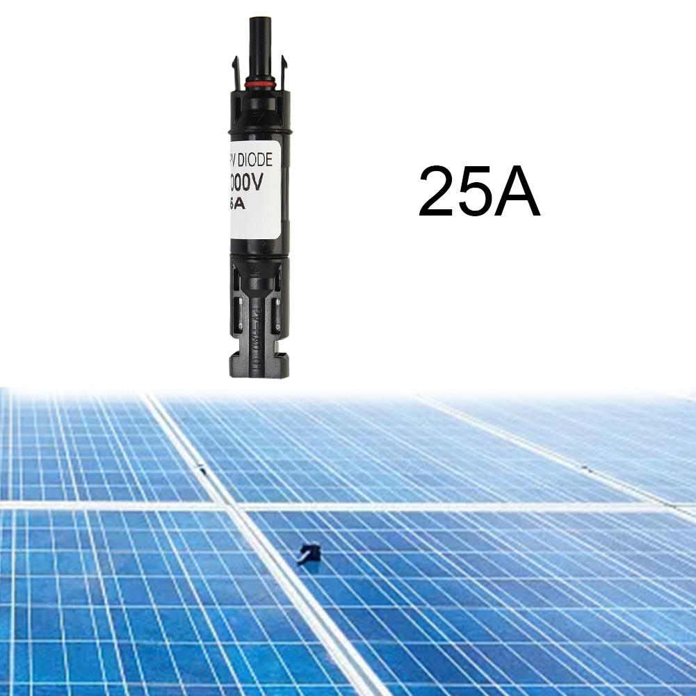 Renewable Energy Systems - ที่ใส่ฟิวส์แผงโซลาร์เซลล์ 25A แบบอินไลน์ พร้อมกล่องกันน้ำ สำหรับป้องกันวงจรไฟฟ้ากระแสตรง 1000V