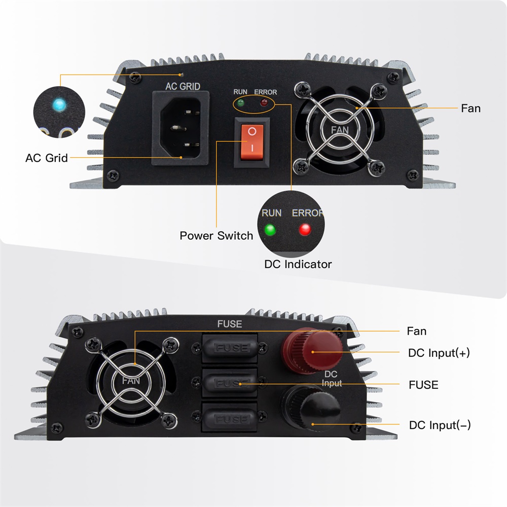 1000-1400W Grid Tie Micro อินเ - Renewable Energy Systems บทวิจารณ์และราคา